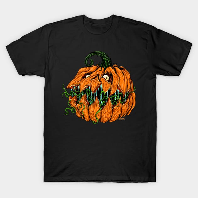 Pumpkin Monster T-Shirt by Robisrael